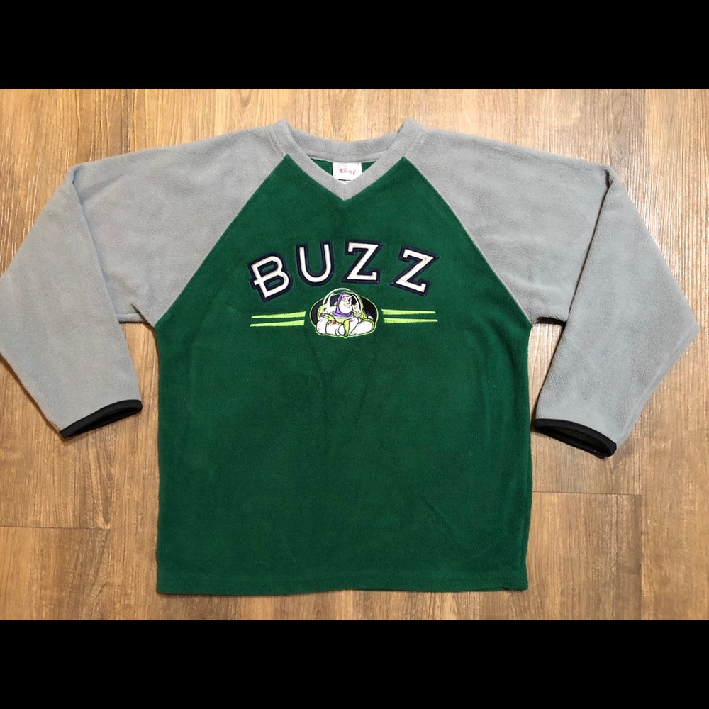 ToyStory BuzzLightyear GreenGrey Fleece SZ Youth M